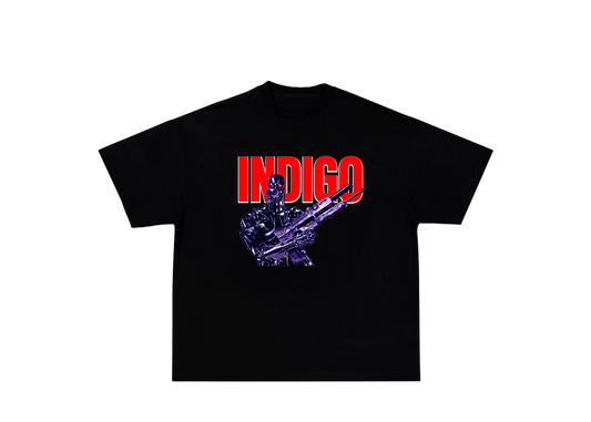 Indigo “lone” logo tee